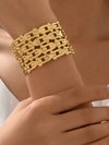 Luxe Chain-Link Gold Cuff