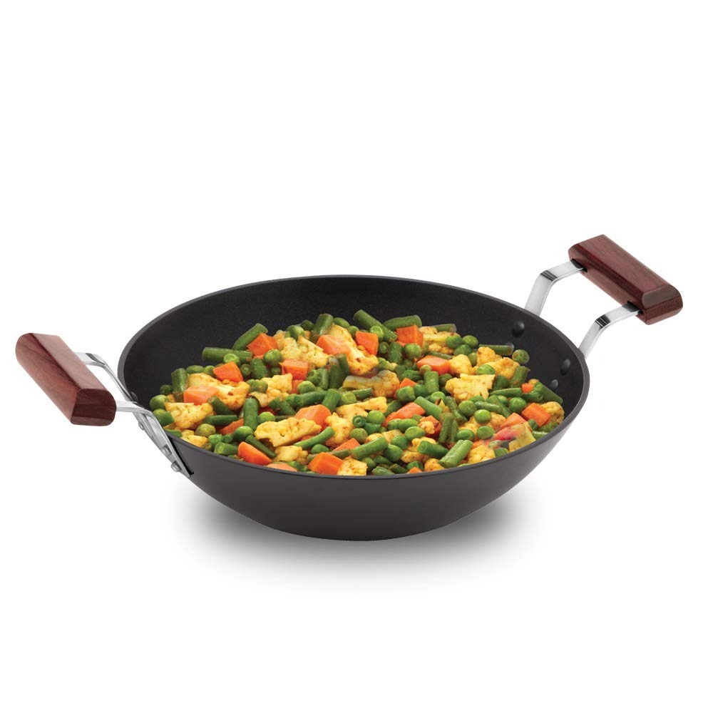 Futura Hard Anodised Deep-Fry Pan 2.5 Litre Without Lid - Color: Black