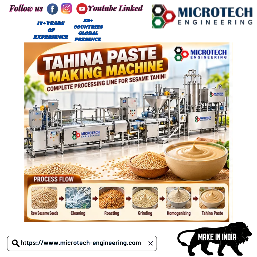 Tahina Paste Making Machines
