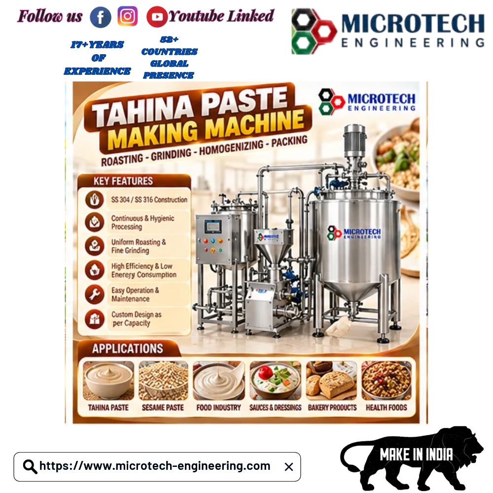 Tahina Paste Making Machines