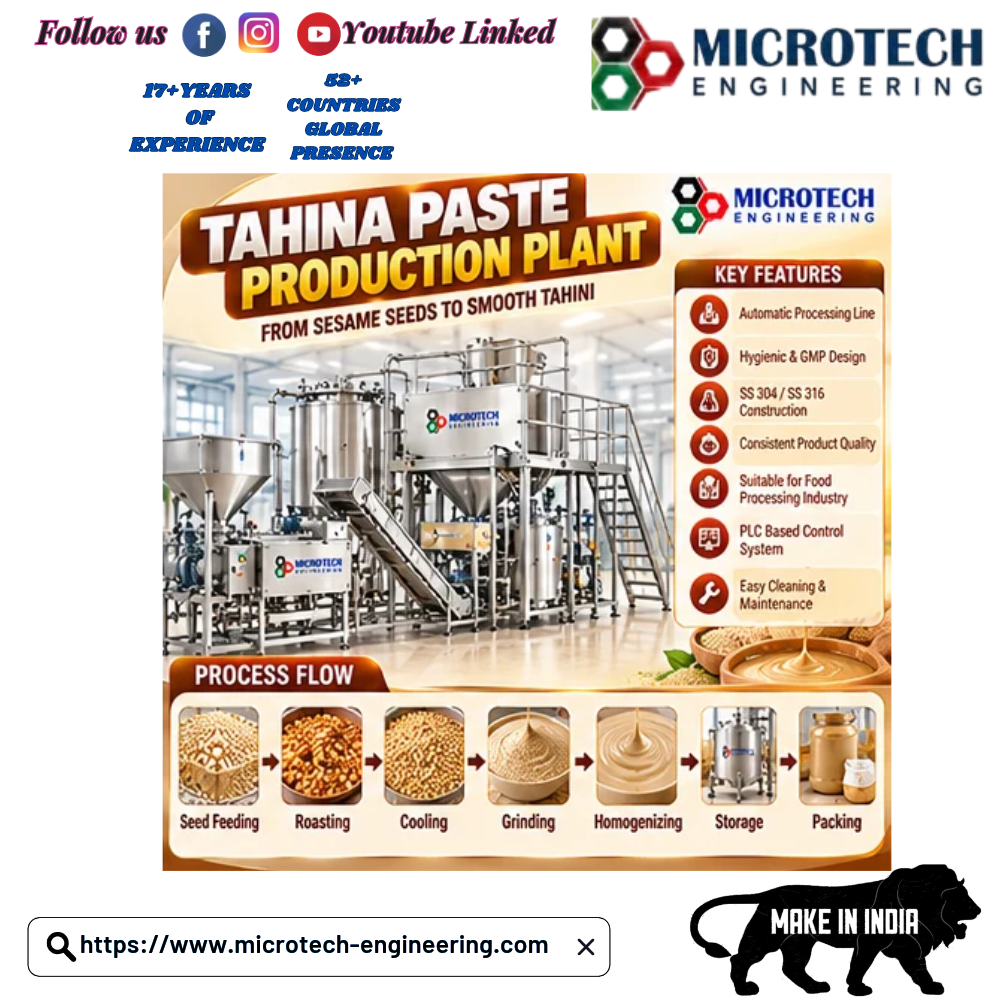 Tahina Paste Making Machines