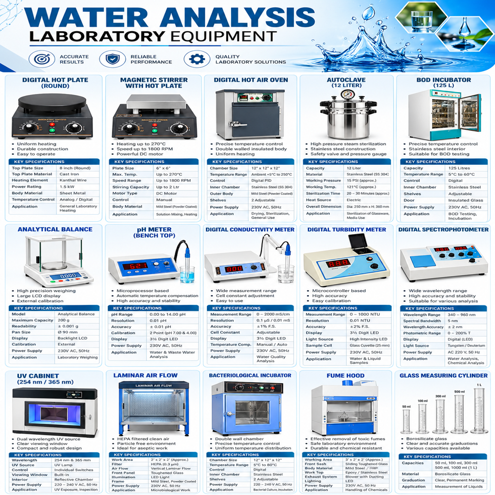 Water Analysis Test Kit