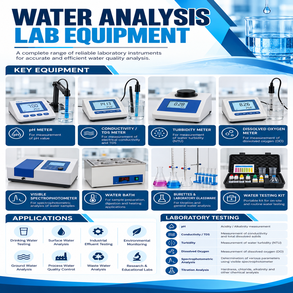 Water Analysis Test Kit - Color: White