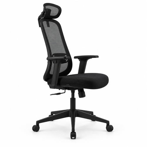 High Back Office Chairs - Color: Black