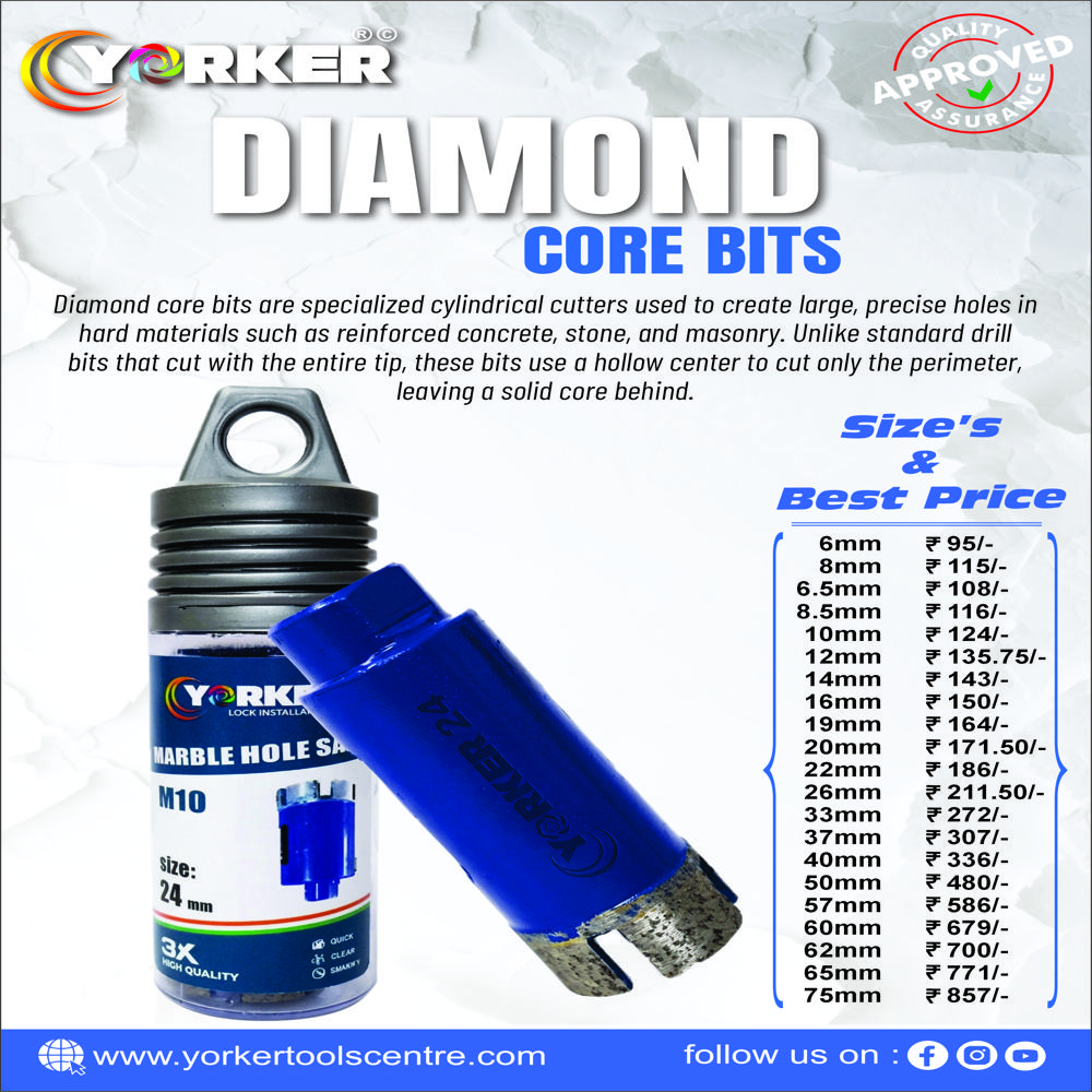 YORKER DIAMOND CORE BIT 6MM 