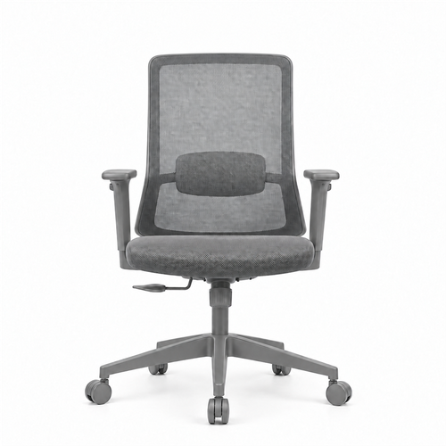 Leather Antique Office Chairs - Color: Grey
