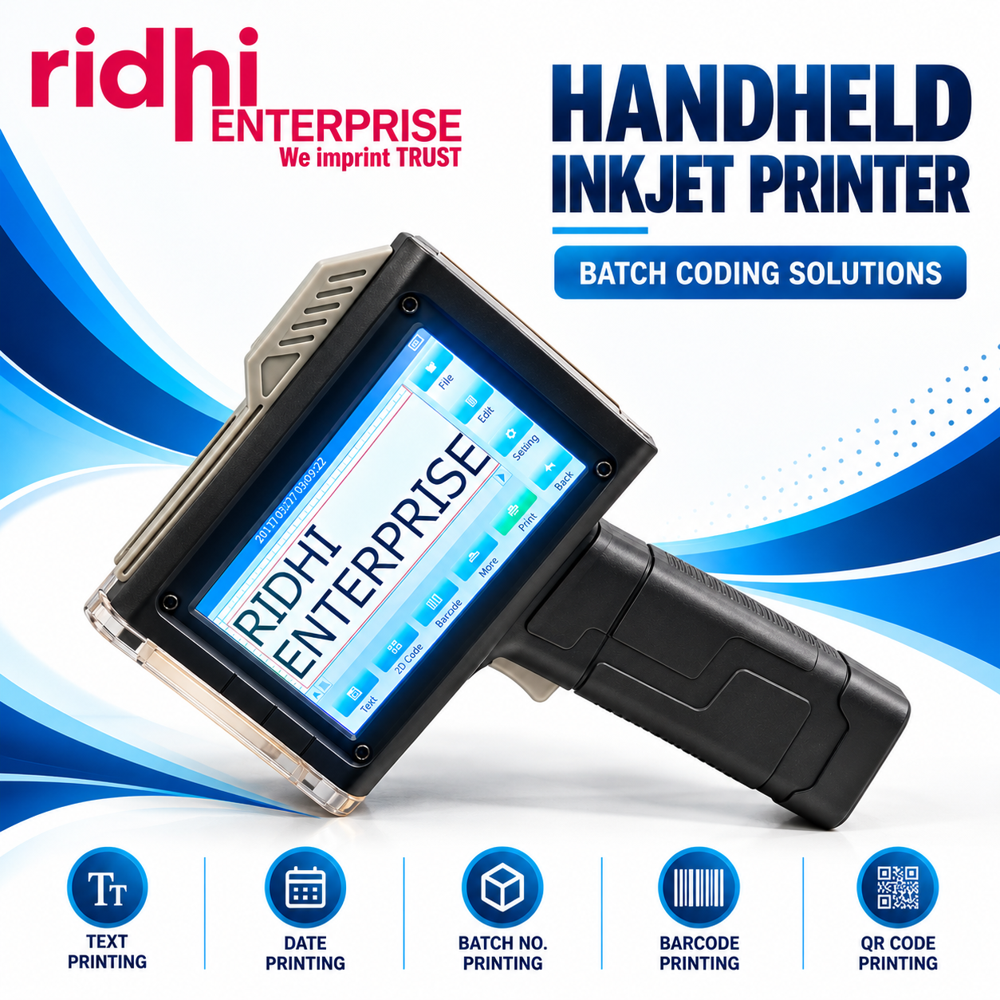 Barcode and QR Code Printing Bentsai 6205 Handheld Inkjet Printer