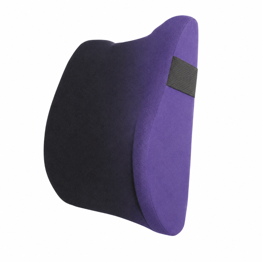 Transval Back Pain Support Junior Adjustable Lumbar Back Support Cushion For Kids, Students & Everyday Seating Comfort - Color: Random
