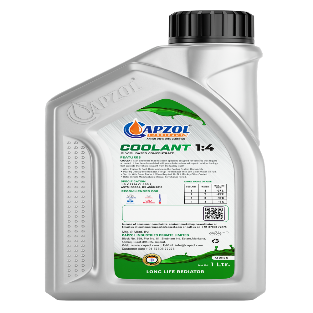 Coolant - 1 Liter Anti Freeze Engine Oil | Long Life Protection Against Overheating
