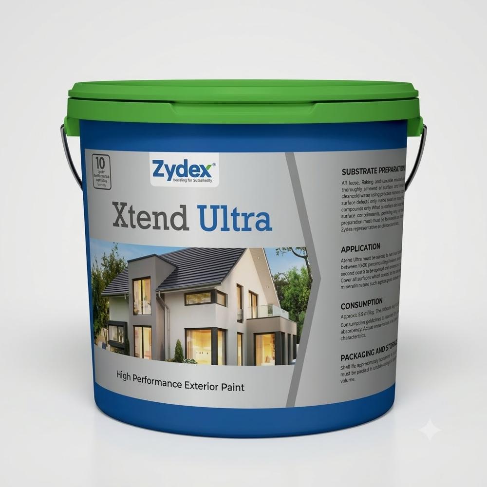 Zydex Xtend Ultra High Performance Exterior Organo-Silicate Paint For Exterior Walls - Color: As Per Requirement