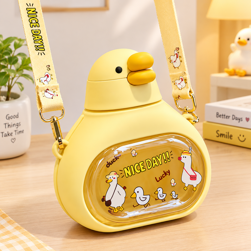 Duck Shaped Plastic Water Bottle