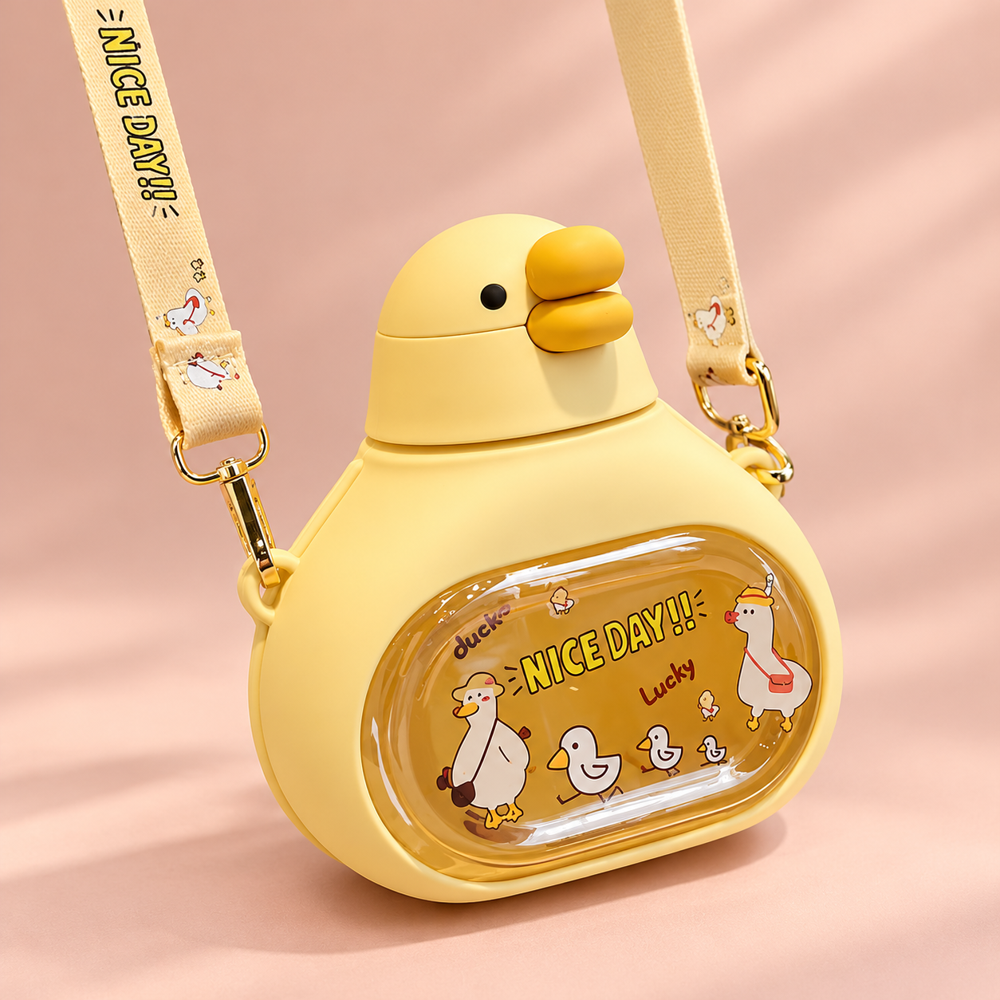 Duck Shaped Plastic Water Bottle