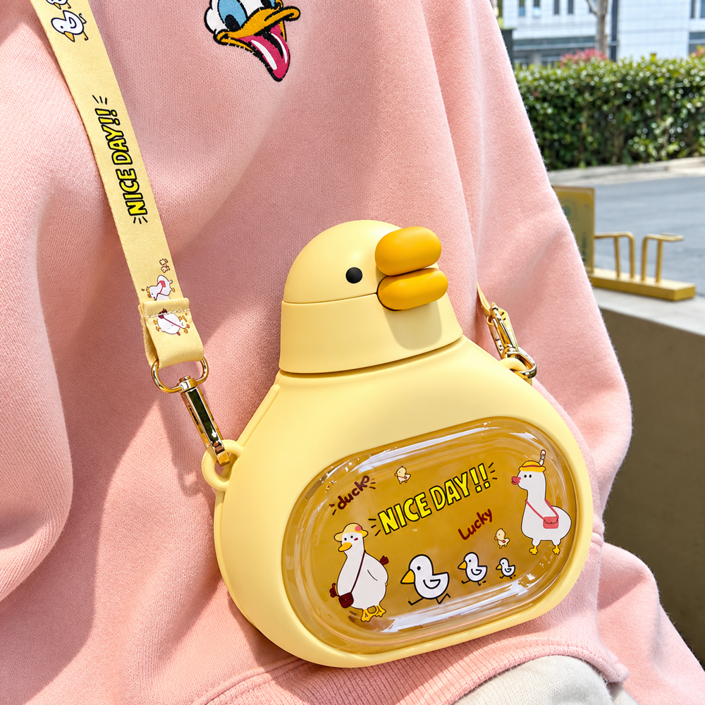 Duck Shaped Plastic Water Bottle