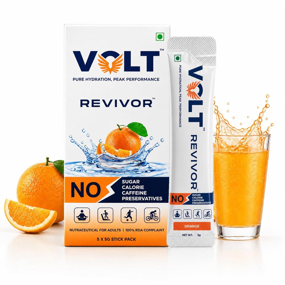 VOLT Revivor Zero-Sugar Pre-Workout Drink Mix with L-Arginine