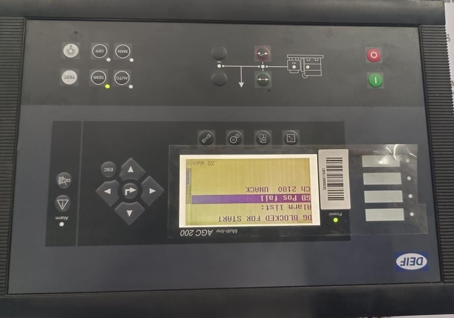 Deif Multi-Line Agc 200 Advanced Genset Controller Synchronization Unit - Mounting Type: Flush Panel Mount With Rear Screw Clamps