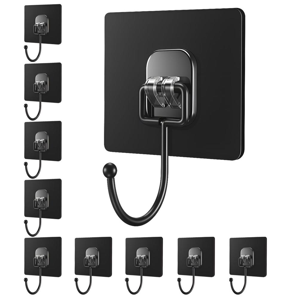 7 X 7 Black Large Hook Sticker SZ-634