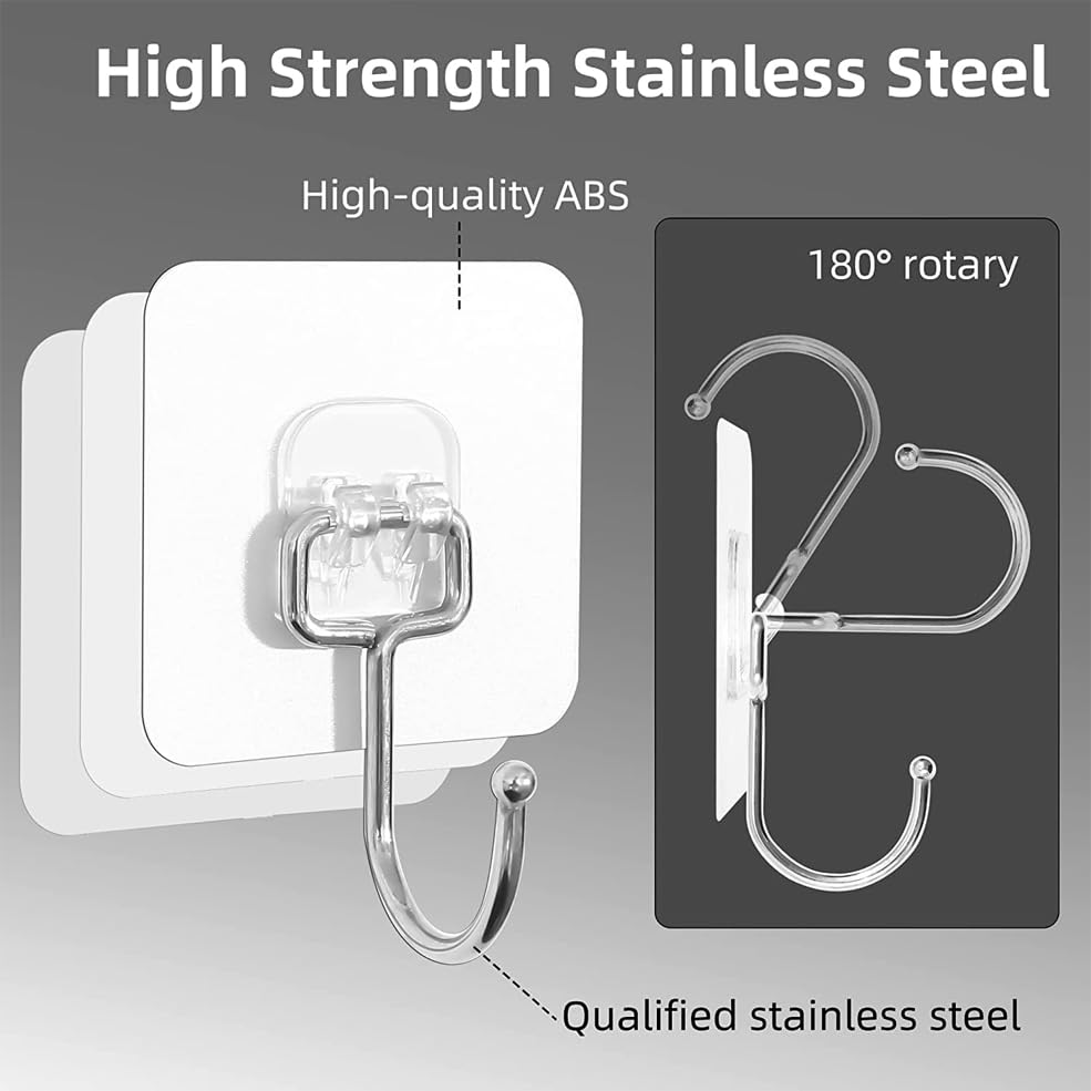 7 X 7 Transparent Large Hook Sticker SZ-632