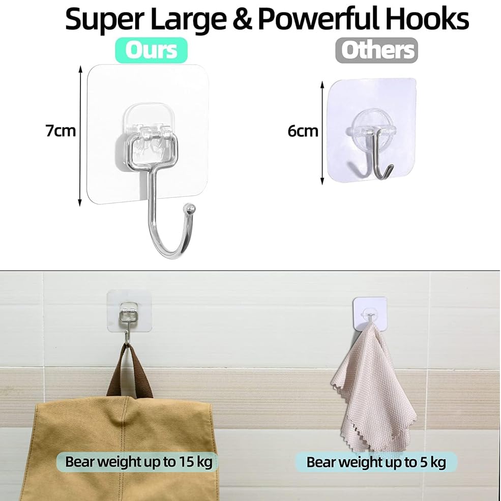 7 X 7 Transparent Large Hook Sticker SZ-632