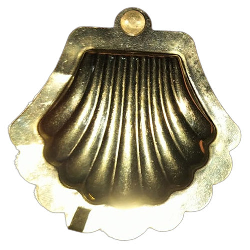 Shell Shaped Brass Haldi Kumkum Box