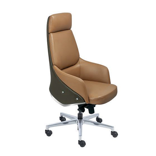 Back Rear Optic Brown Color Office Chair