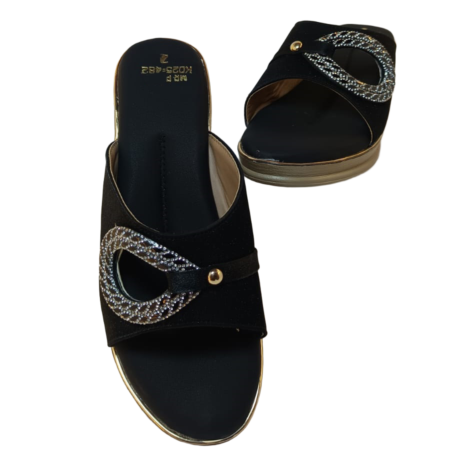 Ladies Slip On Wedge Heel Slipper