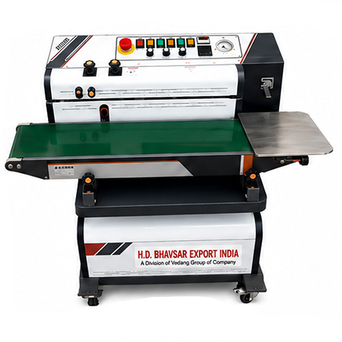 SPCVS 900 Continuous Gas Flushing And Vacuum Band Sealer Machine