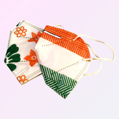 Printed Face Mask N95 (Flower Print) - Age Group: Suitable For All Ages