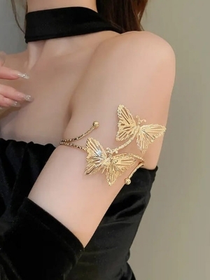 Butterfly Armlet A Elegant Gold Statement Upper Arm Cuff - Weight: 0.15
