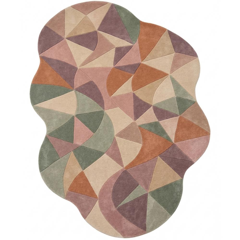 Hand-Tufted Irregular Wool Area Rug