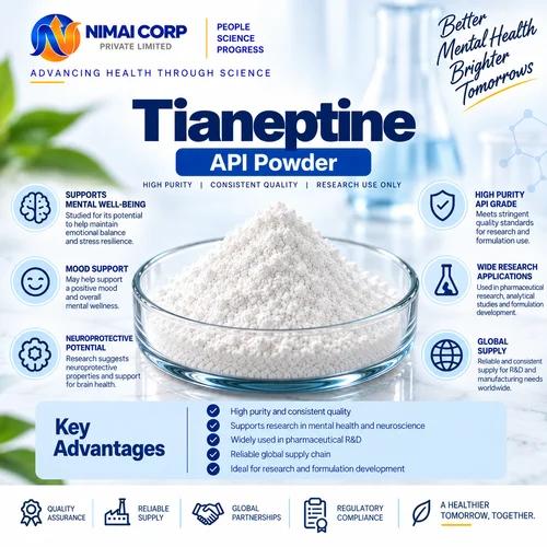 USA Warehouse Tianeptine Free Acid (api powder)