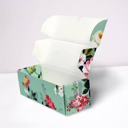 Floral Printed Custom Paper Packaging Box