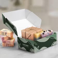 Abstract Printed Gift Packaging Box with Soaps