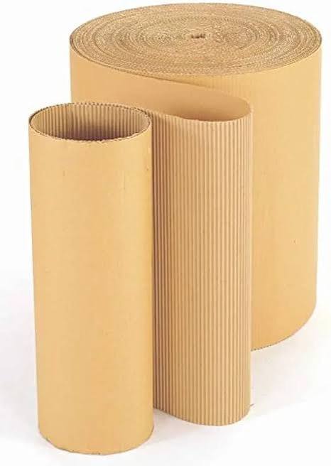 Industrial Brown Corrugated Paper Roll Set