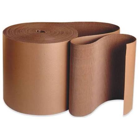 Heavy-Duty Brown Corrugated Paper Roll