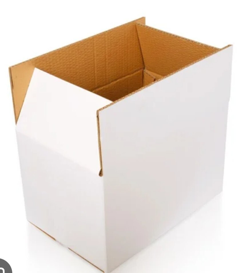 White 3 Ply Corrugated Box