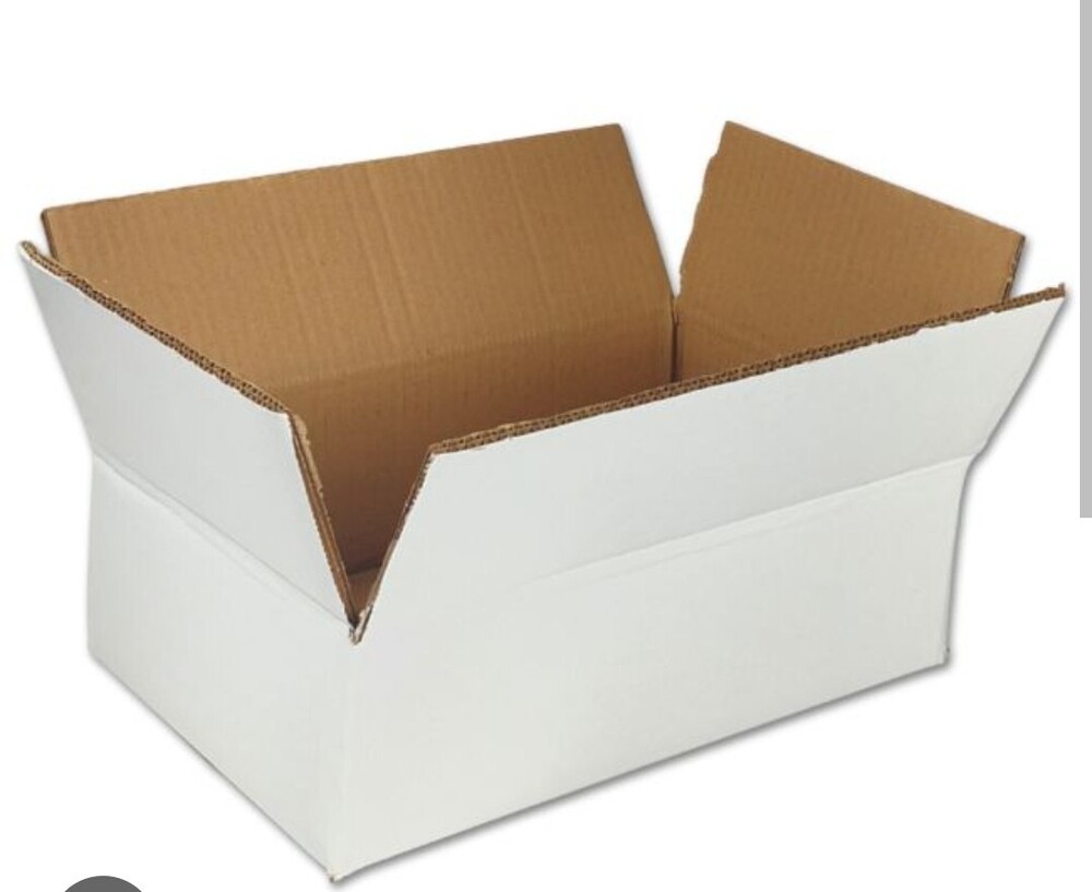 White Cardboard Corrugated Duplex Box, For Packaging, Rectangle