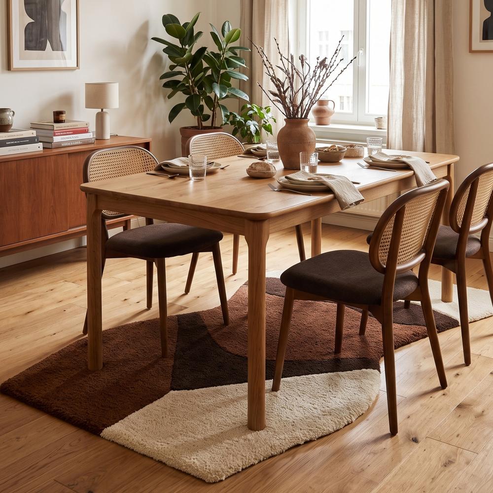 Hand-Tufted Wool Body Shape Area Rug