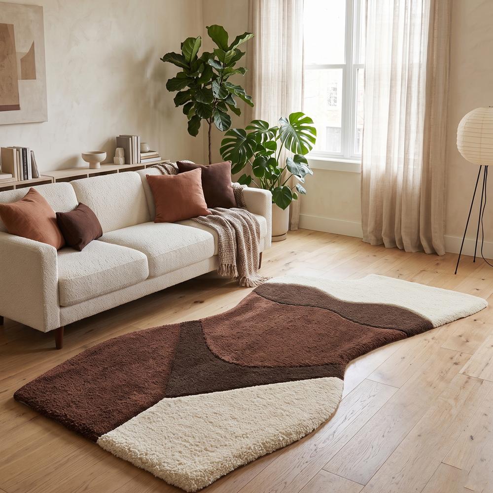Hand-Tufted Wool Body Shape Area Rug