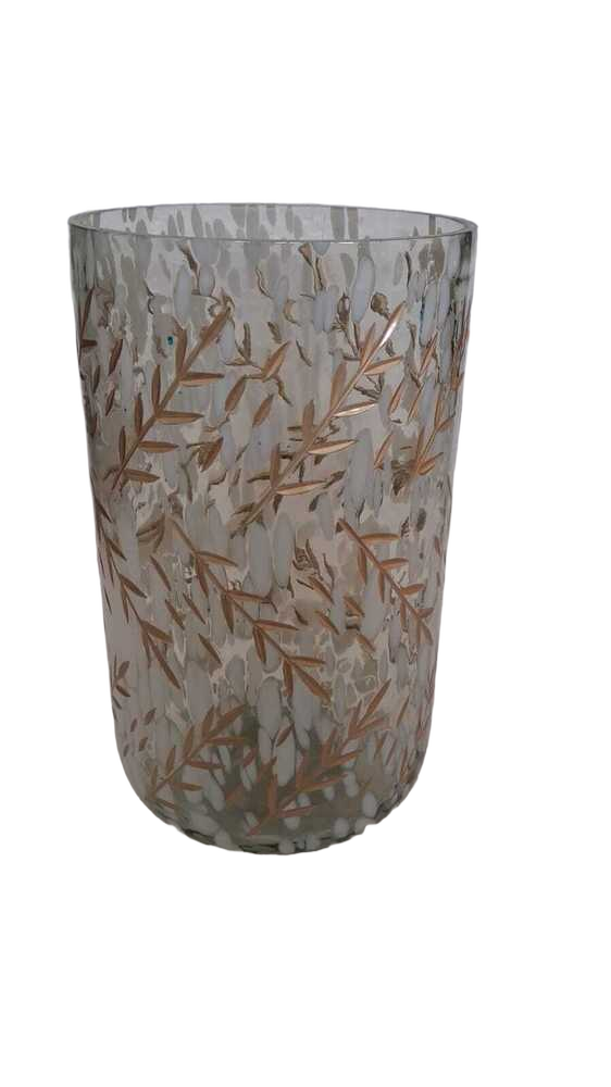 7 inch Dia and 12.5 inch Height Vase Cutting Cheena Finish Flower Vase