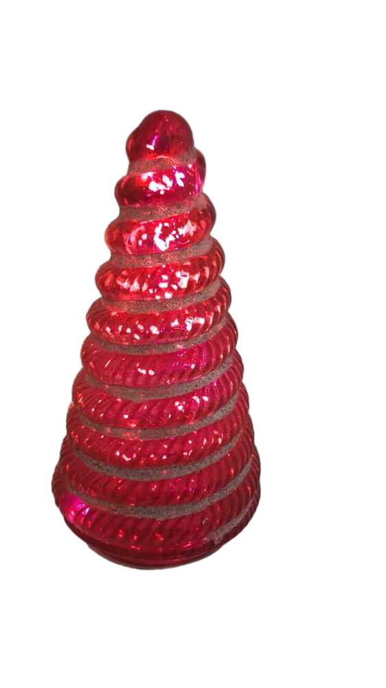 9 inch Tree Swrill Design Red Color