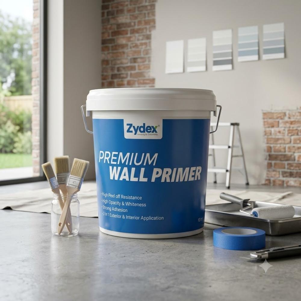 Zydex Premium Wall Primer Water Based Acrylic Interior & Exterior Wall Primer