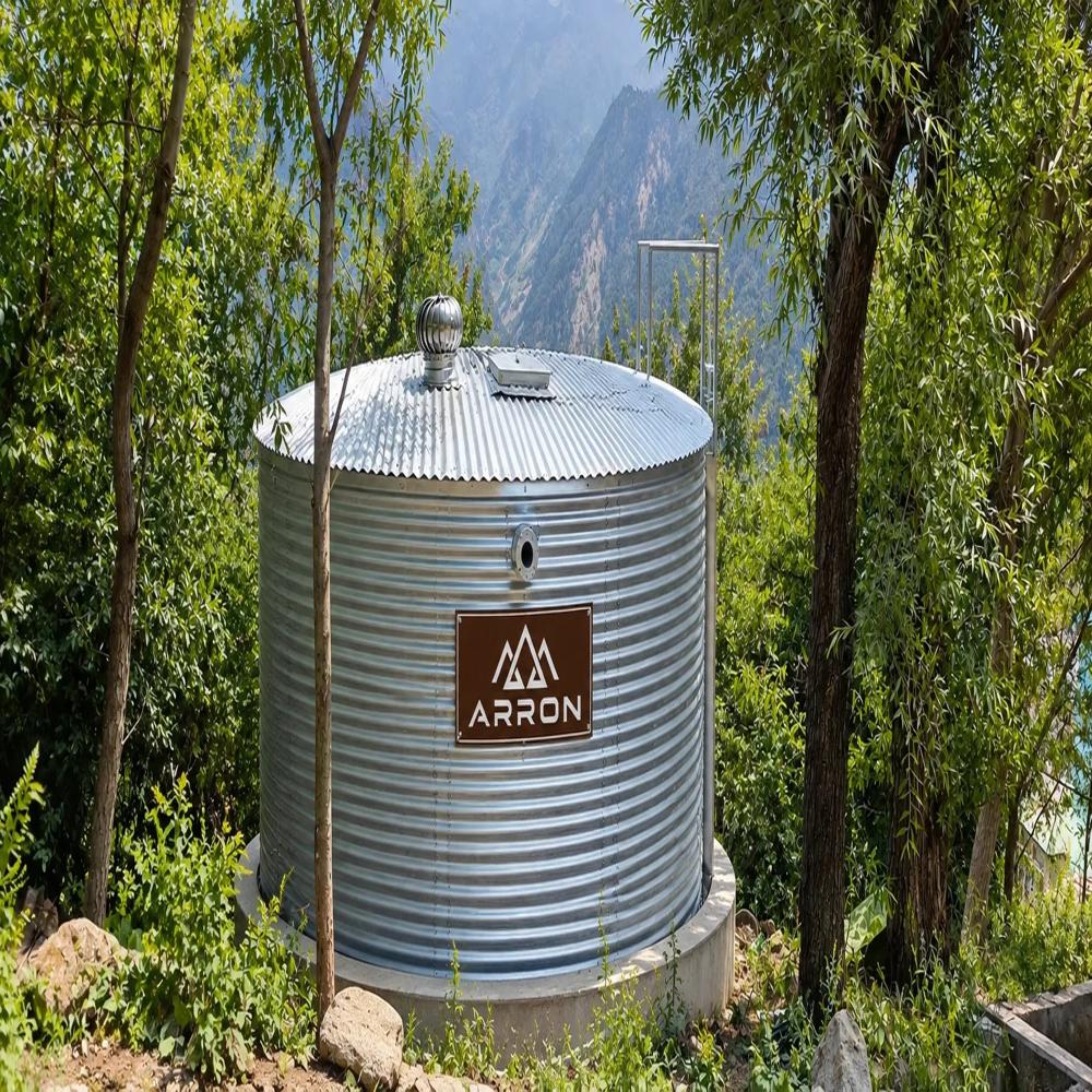 Zincalume Rainwater Harvesting (Rwh) Tank - Color: Silver