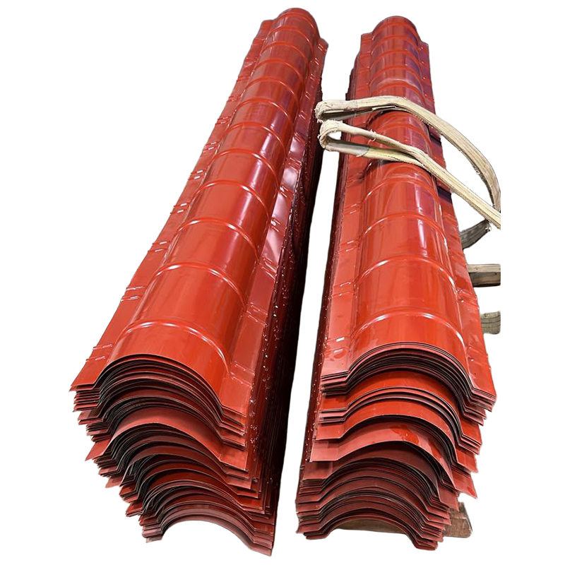Red Color Coated GI Tile Profile Ridge