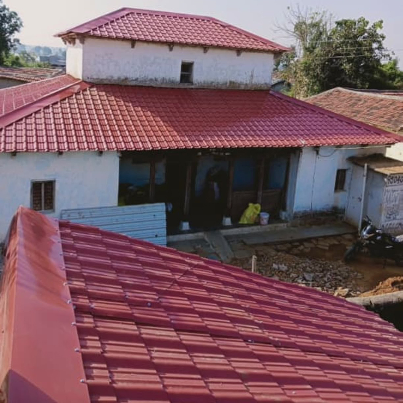 Tile-Patterned Metal Roofing Sheet