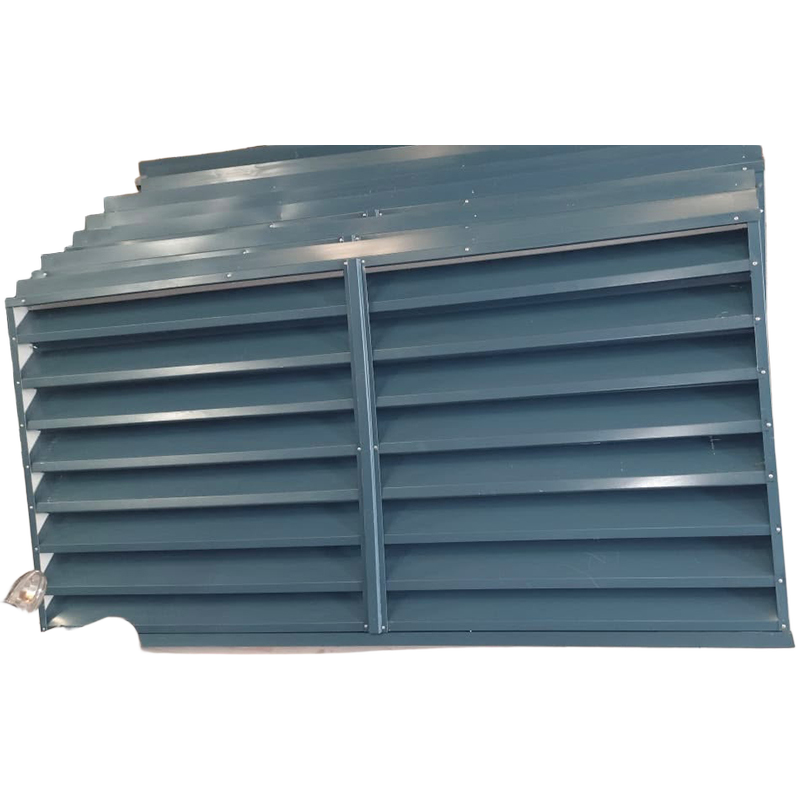 Gray Painted Metal Louver