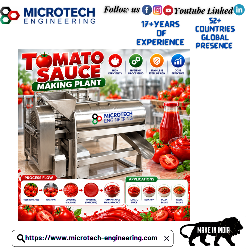 Tomato Sauce Making Plant