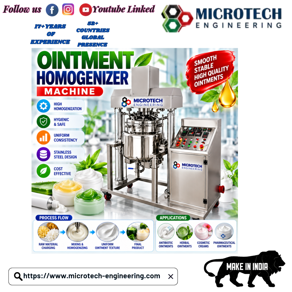 Ointment Homogenizer Machine