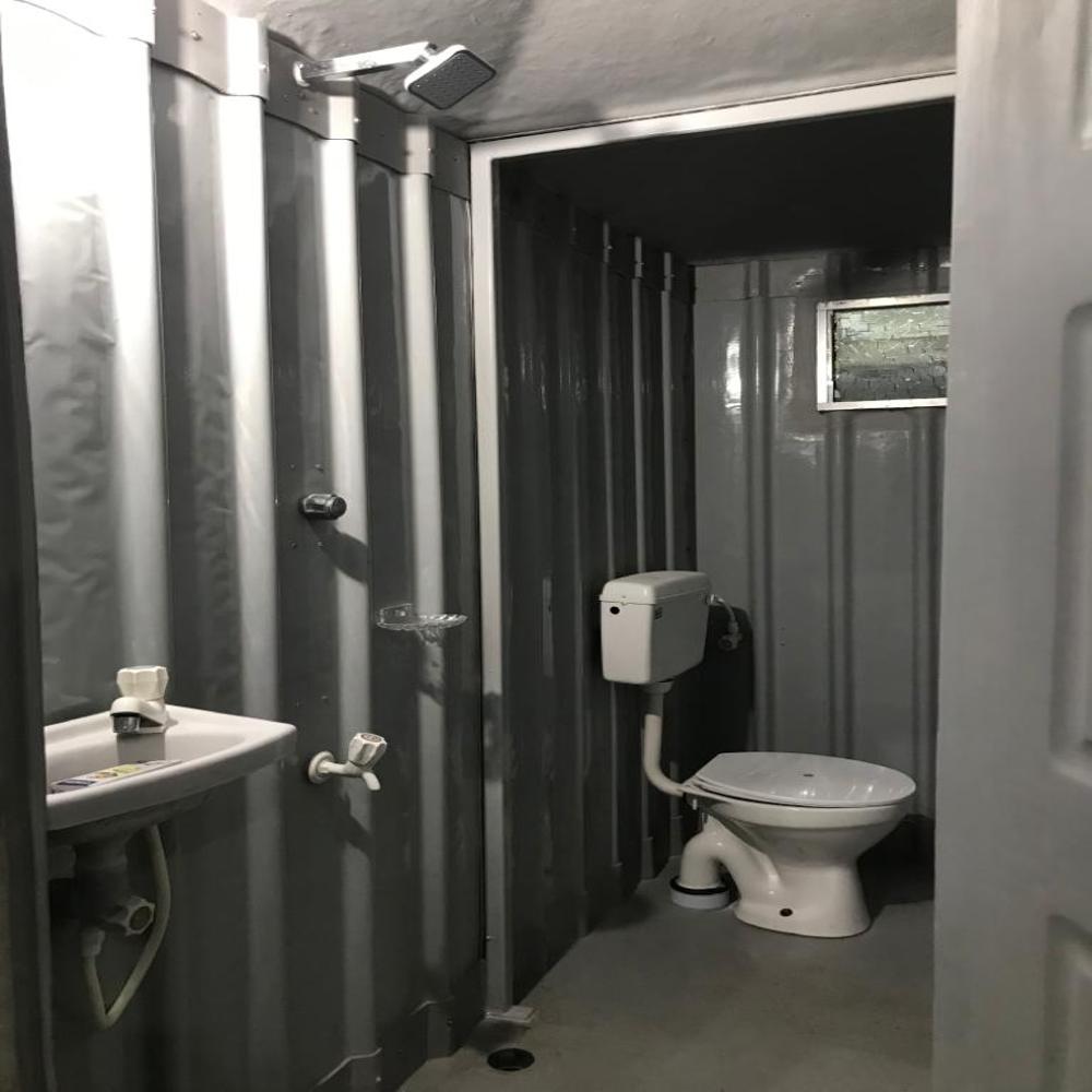 Rectangular Puf Bio Toilet - Color: White