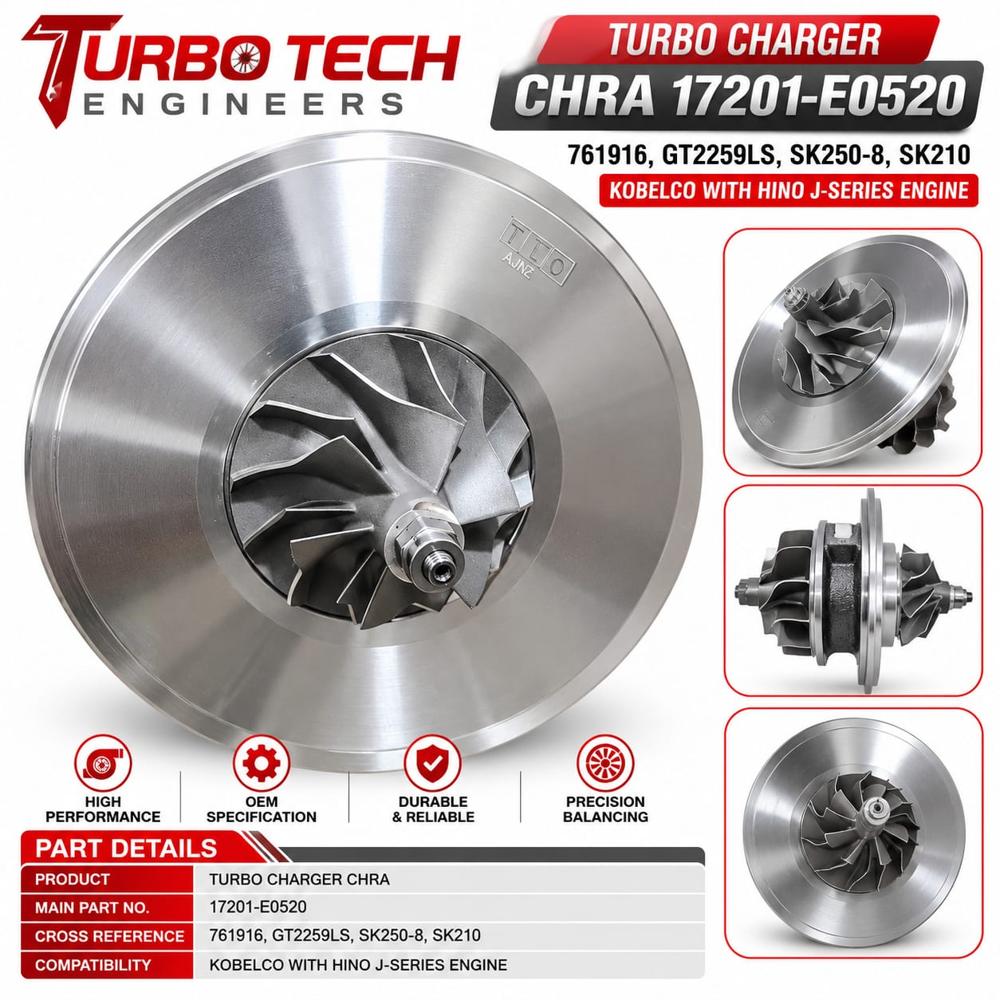 Turbo Charger Chra 17201-E0520 - Country Of Origin: India