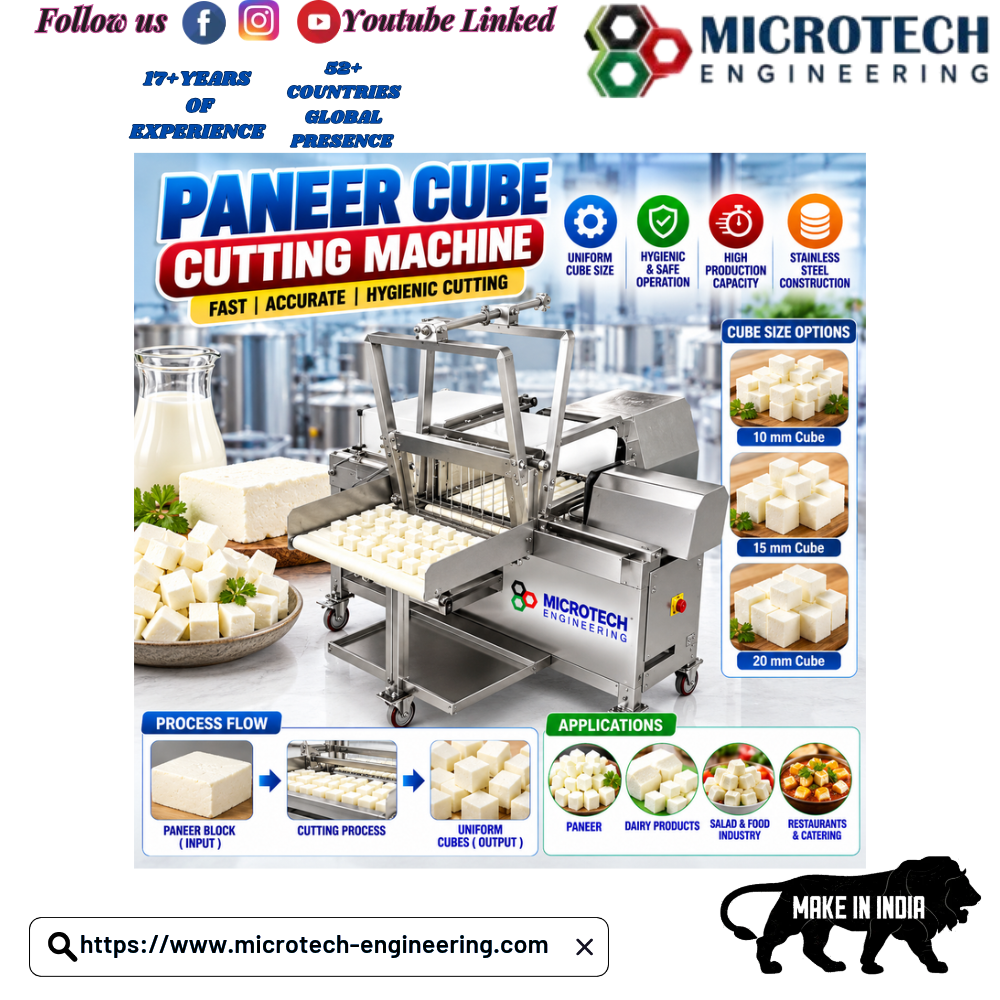 Paneer Cube Cutting Machine